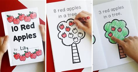 Free Ten Red Apples Printable Book Fun A Day