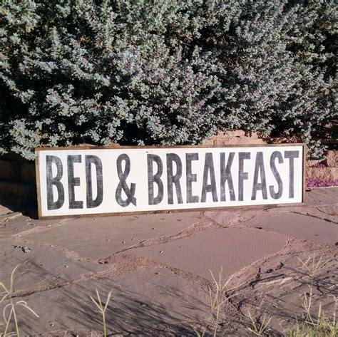 Vintage Wood Sign Bed and Breakfast Sign Large Custom Sign - Etsy