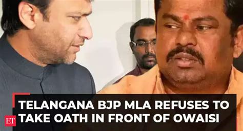 Telangana Guv Appoints Akbaruddin Owaisi As Protem Speaker BJP MLA