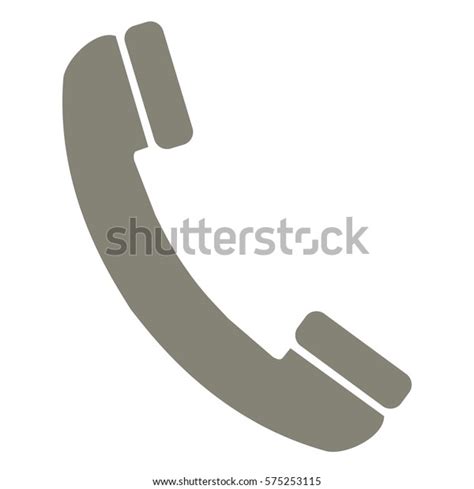 Vector Illustration Phone Icon Grey Stock Vector Royalty Free