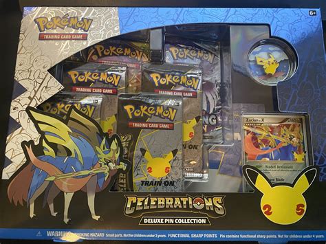 Celebrations Zacian Deluxe Pin Collection Box Tonys Collectibles