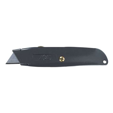 Ace Heavy Duty Retractable Utility Knife Black Cutting Tools