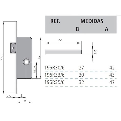 Cerradura Para Puerta De Aluminio Batiente Con Picaporte Sin Cilindro