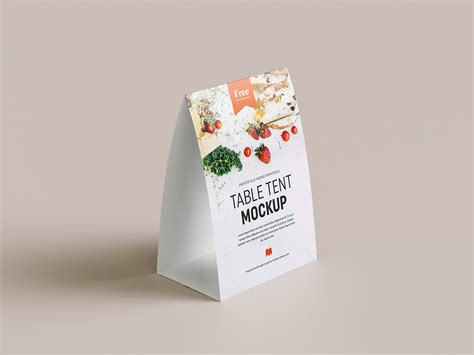 table tent mockup  mockup world