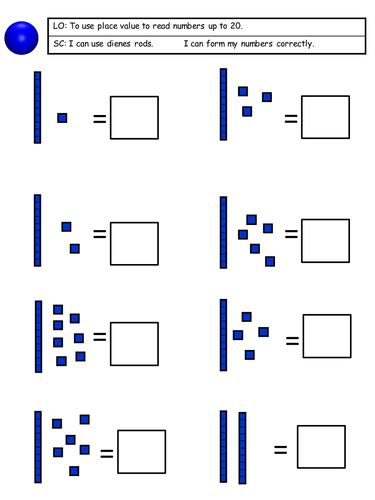 Place Value using Dienes - 3 Days, differentiated across 3 abilities ...