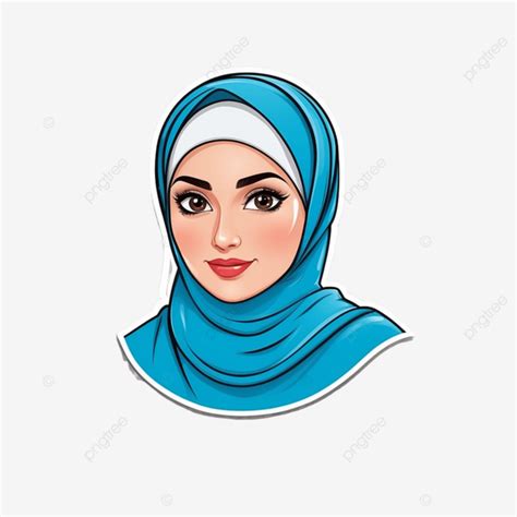 Retrato De Uma Linda Mulher Mu Ulmana Usando Hijab Png Retrato De