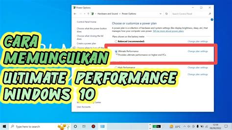 Cara Mengaktifkan Ultimate Performance Di Windows Youtube