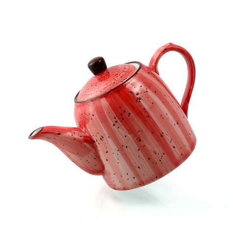 Porceletta Red Color Glazed Porcelain Coffee Pot Ml Jomla Ae