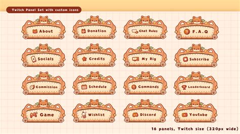 Cat Bakery Twitch Panel Set Nikki S Ko Fi Shop Ko Fi Where