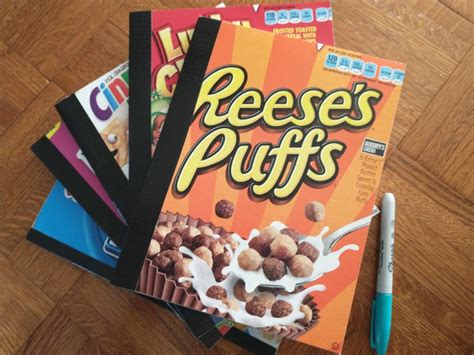 Upcycled Cereal Box Composition Notebook With Lined Paper Etsy