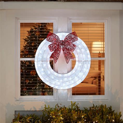 Holiday Living 36 In Hanging Wreath Front Door Decoration Kit With