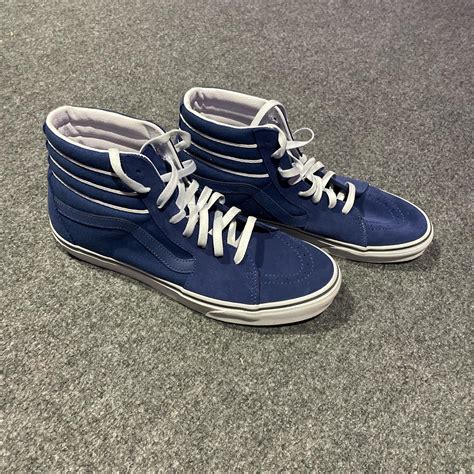 Blue high top vans - Depop