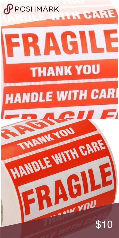 Fragile Shipping Labels X Handle With Care Pack X