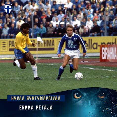 Huuhkajat on Twitter Erkka Petäjä täyttää tänään 59 vuotta