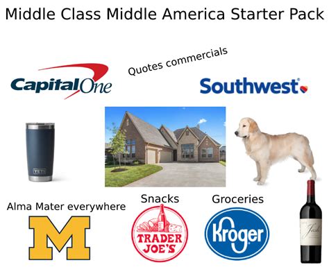 Middle Class Middle America Starter Pack Rstarterpacks