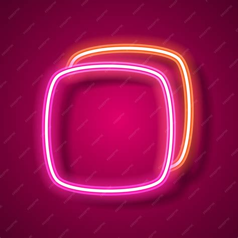 Premium Vector Neon Banner Template Design