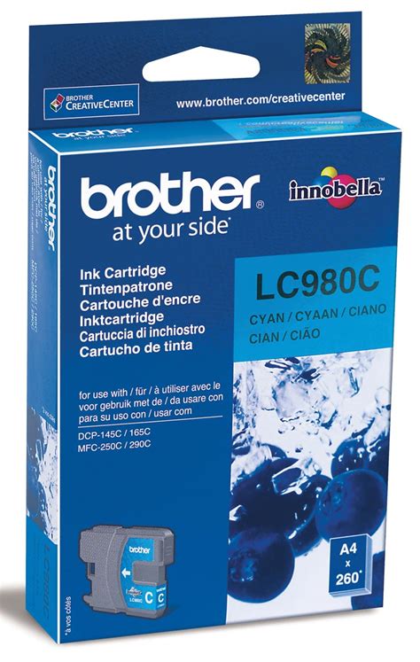 Brother Inktcartridge 260 Pagina S OEM LC 980C Cyaan Portaal Check