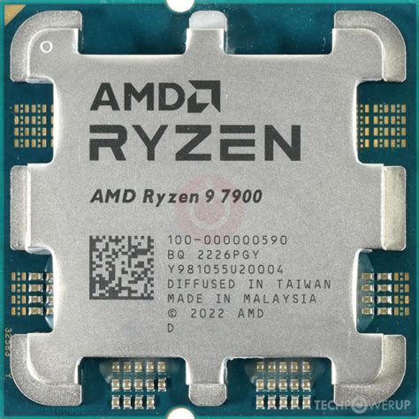 Amd Ryzen 9 7900 Specs Techpowerup Cpu Database