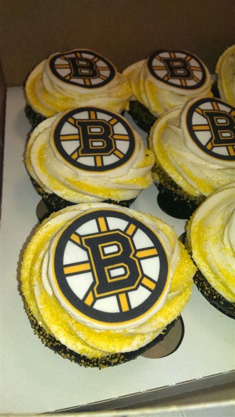 Boston Bruins Cupcakes