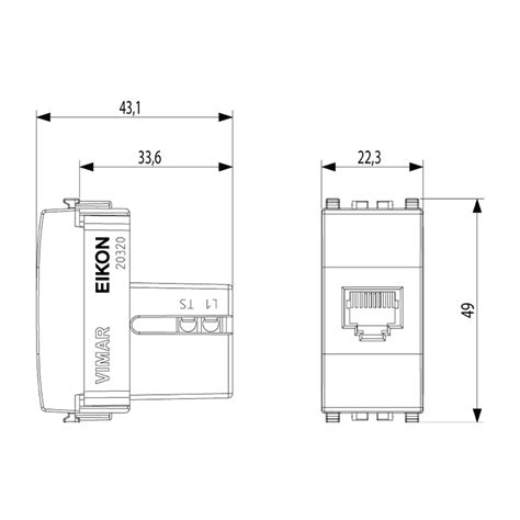 Vimar Eikon Next Presa Telefonica Rj N