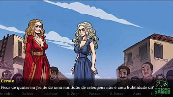 Game Of Whores Ep Dany Sansa E Cersei Cavalgando Dildo