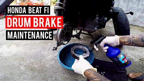 Honda Beat Fi V Drum Brake Maintenance Youtube