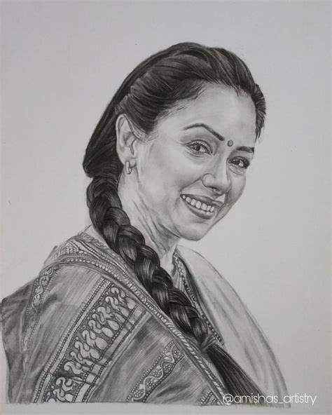 Rupali Ganguli Sketch Anupama Sketch Sketches Male Sketch Artistry