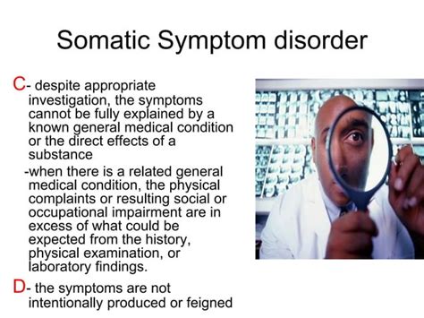 Somatic Symptoms And Related Disorders Ppt