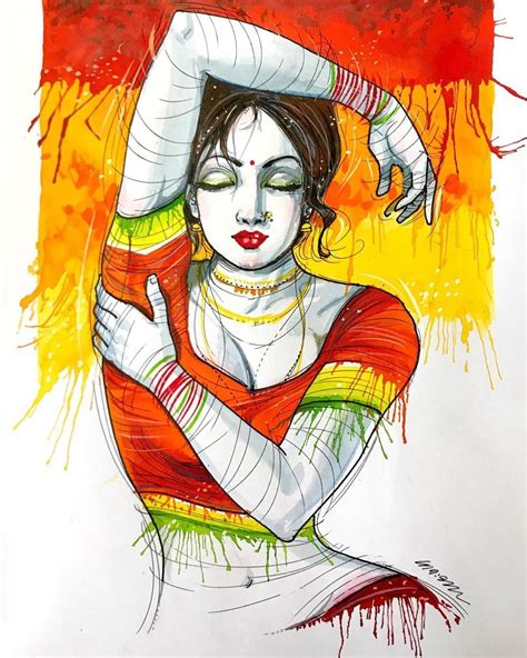 Pin By Maneesh On Painting Indian Art Paintings Girly Art Female Art Painting