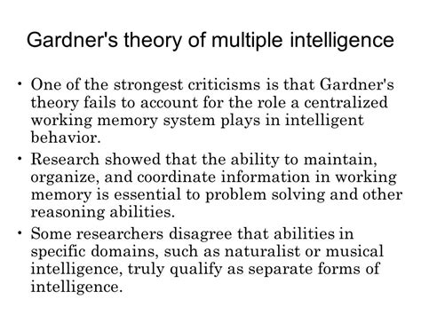 Multiple Intelligences - Howard Gardner