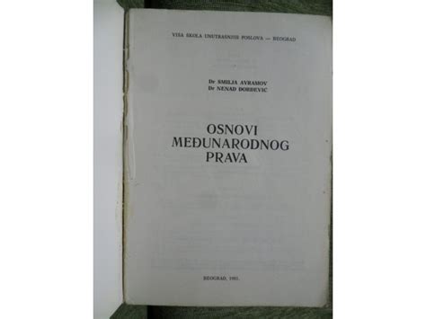 Osnovi MeĐunarodnog Prava Dr Smilja Avramov 47535009