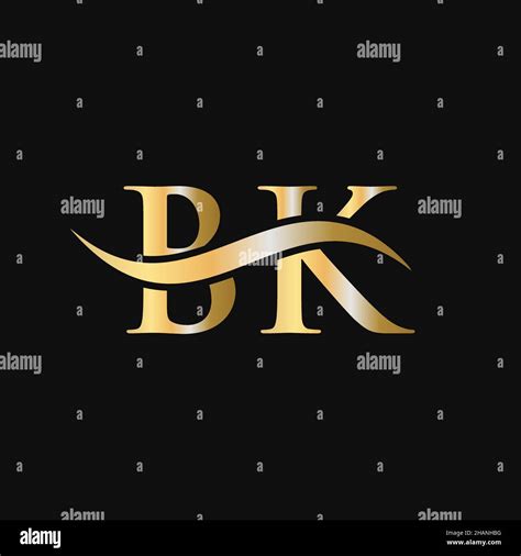 Letter Bk Logo Sign Design Template Bk B K Letter Logo Modern Flat Minimalist Business