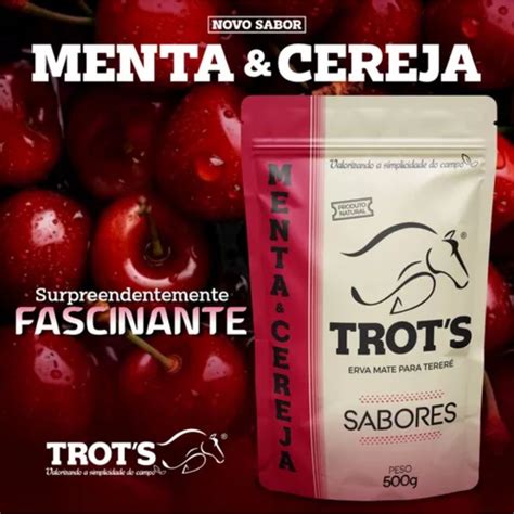 Erva Mate Premium Trots Terere Menta Cereja 500g Agro Pinheiro