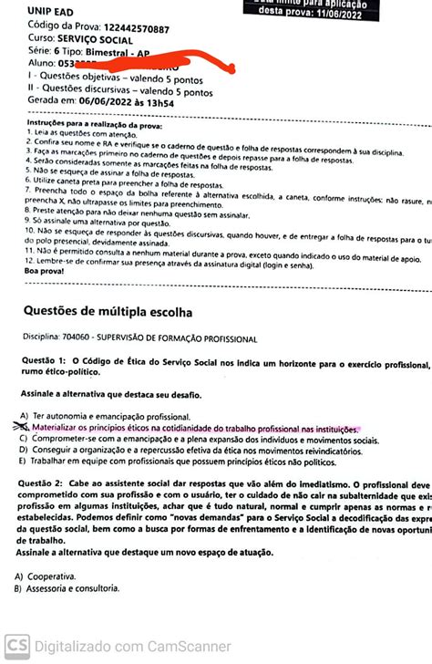 supervisão de formação profissional Serviço Social