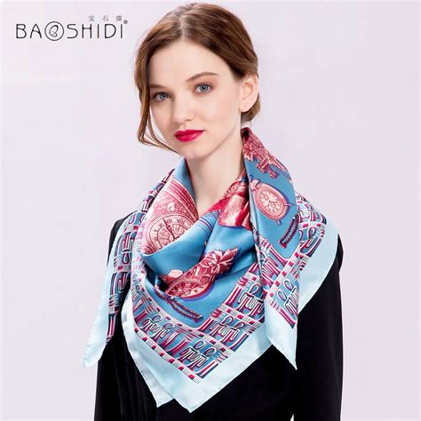 Baoshidi Silk Scarf Women New Fashion Scarf Infinity