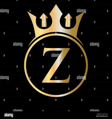 Luxury Letter Z Crown Logo Crown Logo On Letter Z Vector Template For