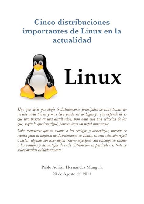 Distribuciones Linux Pdf