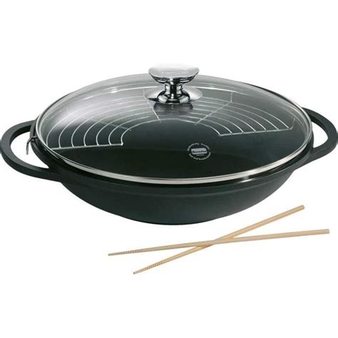 Berndes 031139 Vario Click Induction Wok En Fonte D Aluminium Avec