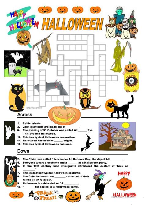 Halloween English Worksheets Printables