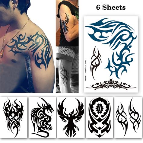 Buy Leoars Totem Tattoos Stickers Extra Large Tribal Totem Temporary