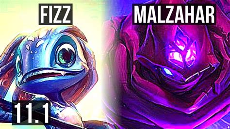 Fizz Vs Malzahar Mid Defeat Rank Fizz M Mastery Legendary