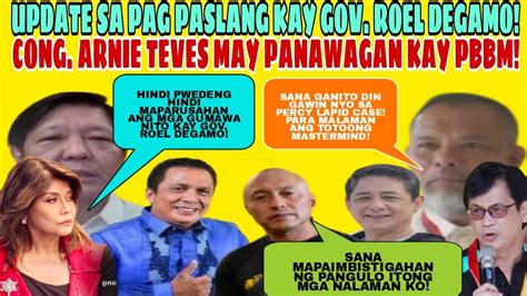 Update Pagpaslang Kay Gov Degamo Cong Arnie Teves May Natuklasan