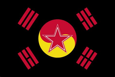 For the map: Communist South Korea : r/vexillology