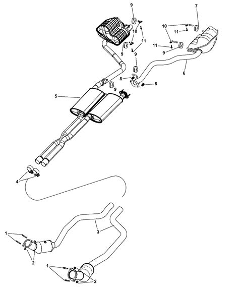 68217361aa Genuine Mopar Resonator Exhaust