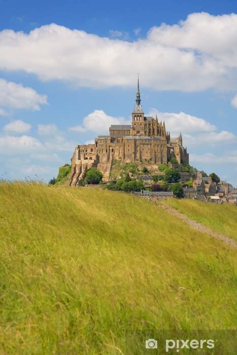 Naklejka Mont Saint Michel Skalista Wyspa P Ywowa W Normandii We