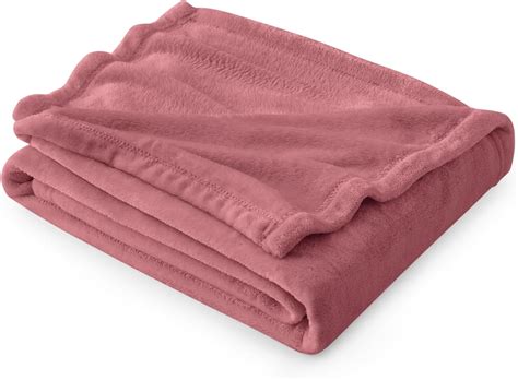 Amazon Bedsure Fleece Throw Blanket For Couch Rose Pink