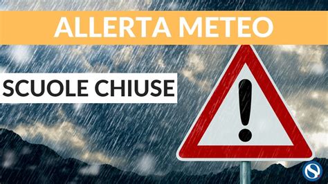 Scuole chiuse lunedì 23 gennaio per allerta meteo elenco comune per