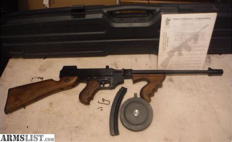 Armslist For Sale Rare Auto Ordnance 1927 A3 22lr Tommy Gun With