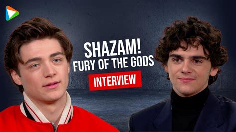 Shazam Fury Of The Gods Stars Asher Angel And Jack Dylan Grazer On Working With Helen Mirren