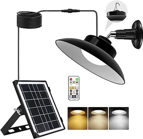 Chunhee Solar Pendant Light Solar Shed Light Indoor Outdoor With 3